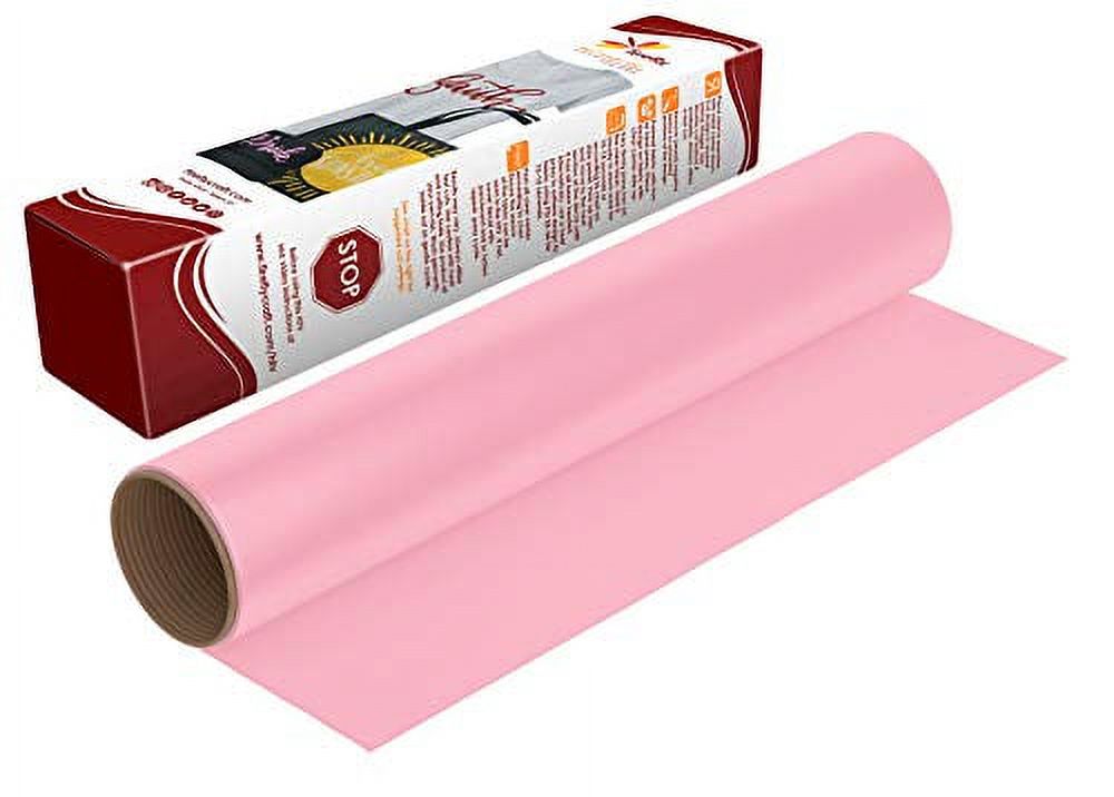 Firefly Craft Regular Pastel Pink Heat Transfer Vinyl Sheet | Pastel Pink HTV Vinyl | Pastel Pink Iron on Vinyl for Cricut and Silhouette | Heat